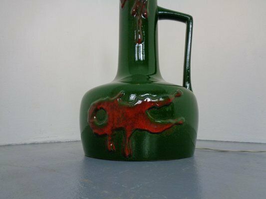 Lighting Large 440 50 Pop Art Ceramic Floor Lamp From Scheurich, 1970s photo