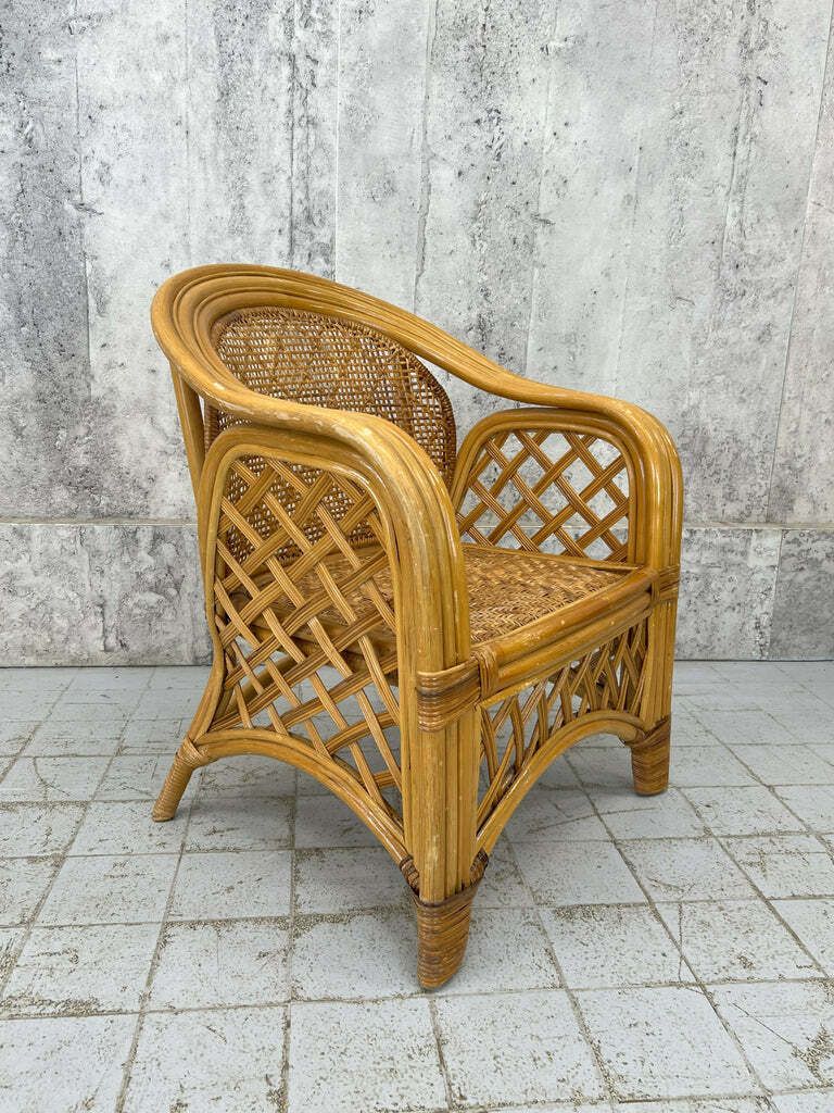 1970 Wicker Armchair, 1970s, Vintage photo 295.0