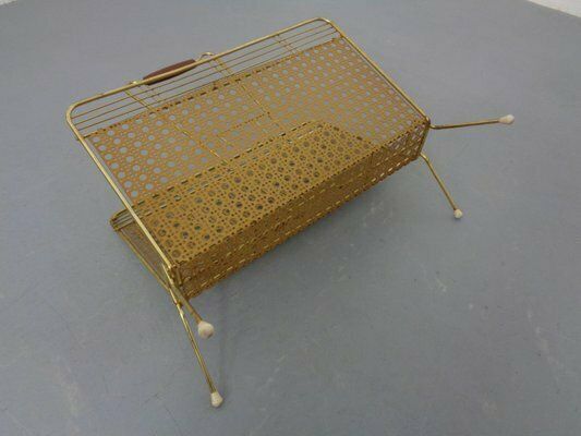 316.0 French Metal Magazine Rack, 1960s photo