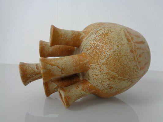 407.0 German Studio Ceramic Mushroom Vase By Lu & Gerd Grove, Lübeck, 1960s photo