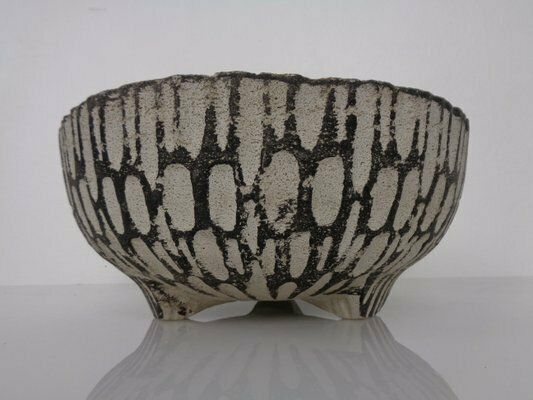 Mid Century Concrete Planters, 1960s, Set Of 2 photo vintage