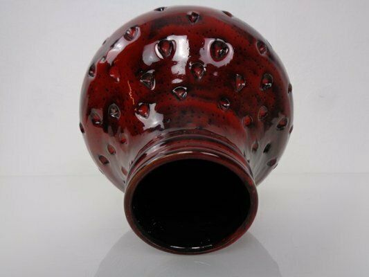 photo furniture Italian Strawberry Ceramic Vase By Fratelli Fanciullacci For Bitossi, 1960s