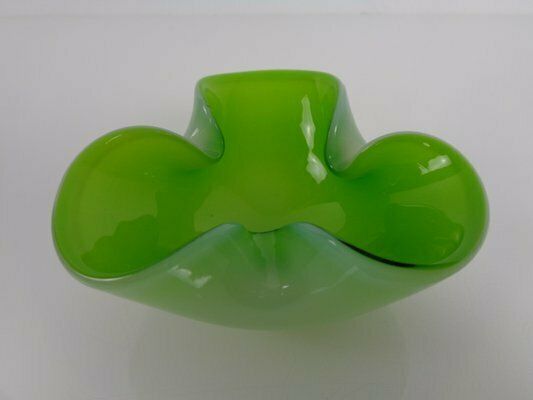 Green Sommerso Murano Glass Ashtray, Italy, 1960s photo furniture