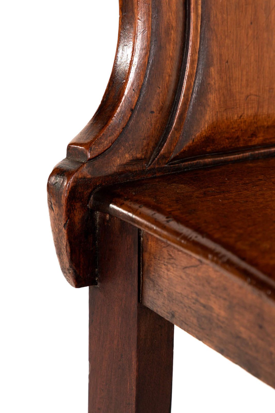 Pair Of Mahogany Hall Chairs, 1800s photo vintage
