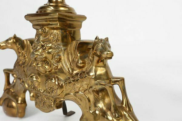 photo furniture Large 20th Century Neo Classical Copper Firebucks, France, 1940, Set Of 2