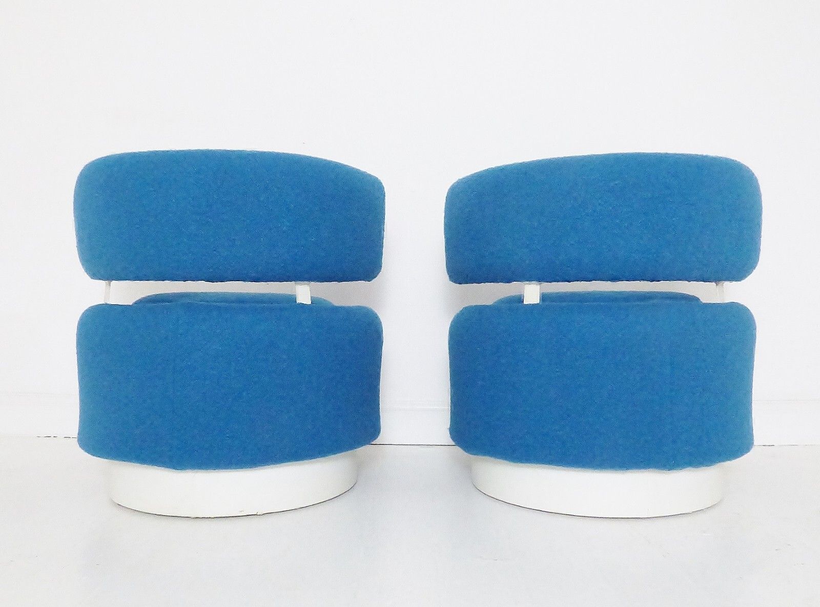 Stunning Pair Of Vintage Space Age French Pod Chairs 1970's photo vinterior