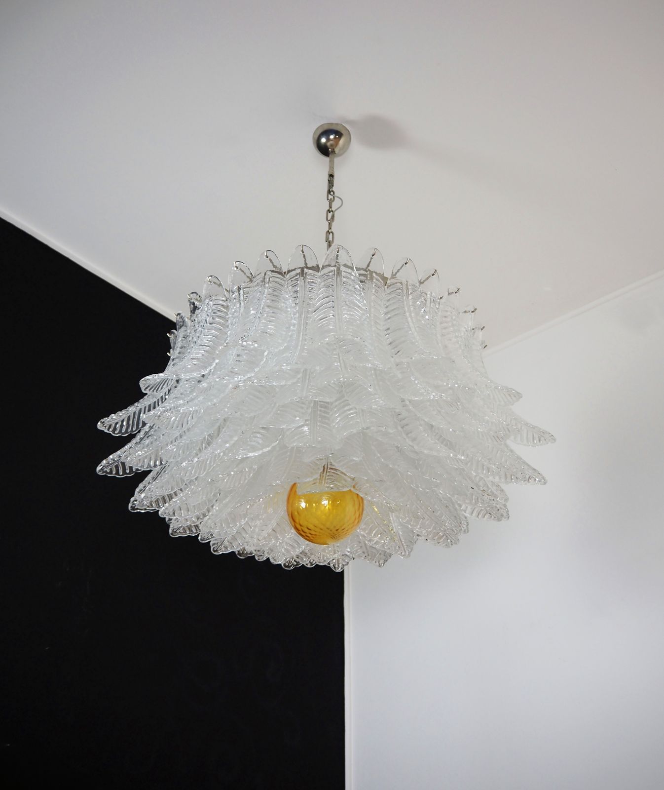 photo furniture Large Murano Glass Chandelier  100 Clear Felci Glasses