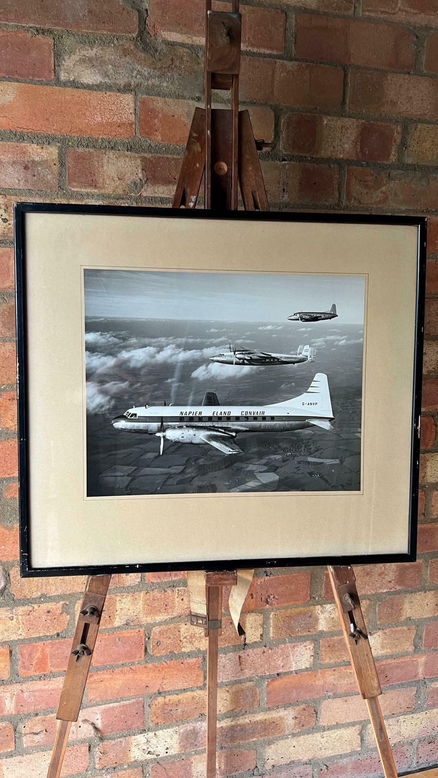 Vintage Photograph For 1956 Napier Aviation Ad Turbo Prop Engine Eland Depicting Convair, Ambassador And Varsity Planes photo furniture