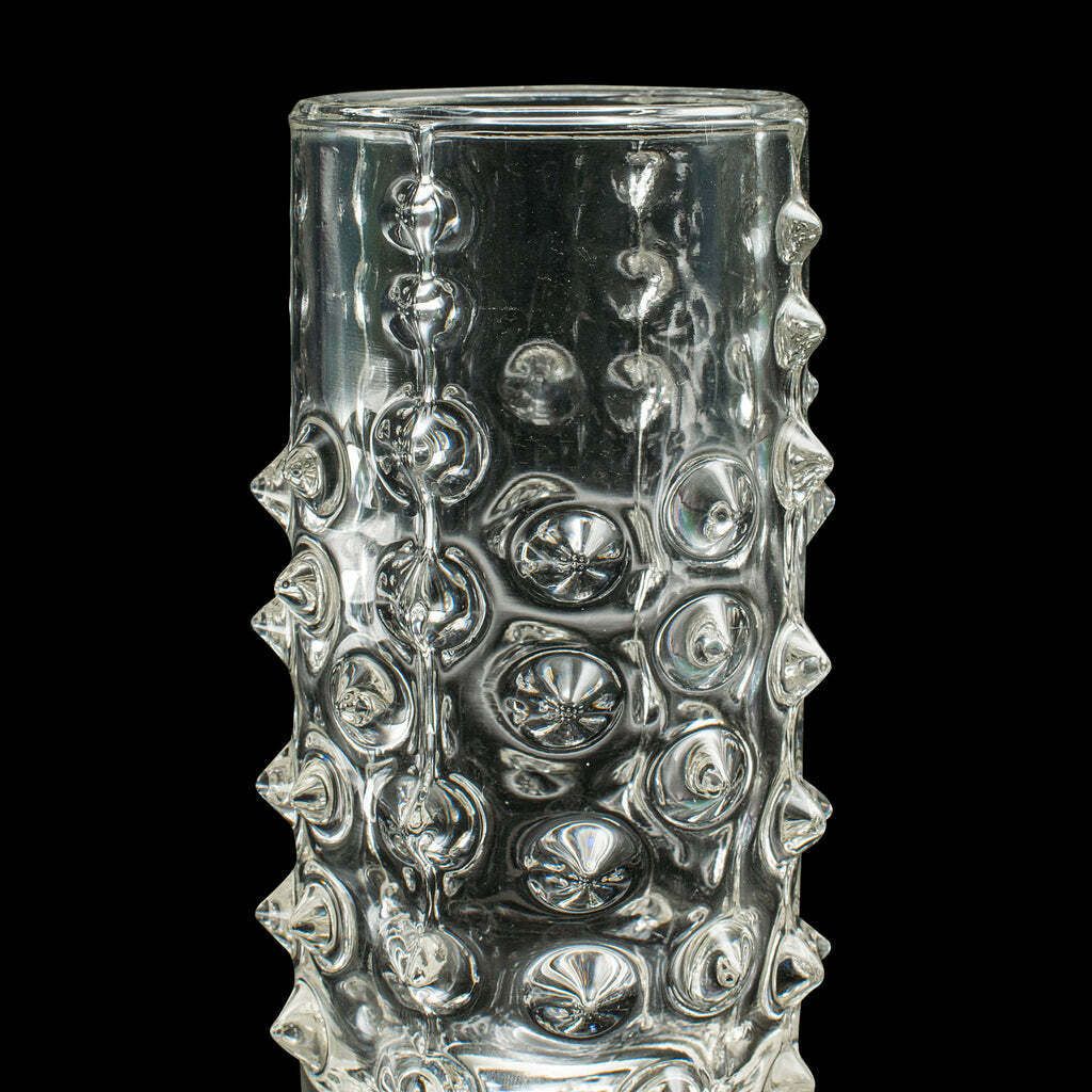 photo for sale Small Vintage Bohemian Flower Vase, Czech, Art Glass, Posy Sleeve, Circa 1970