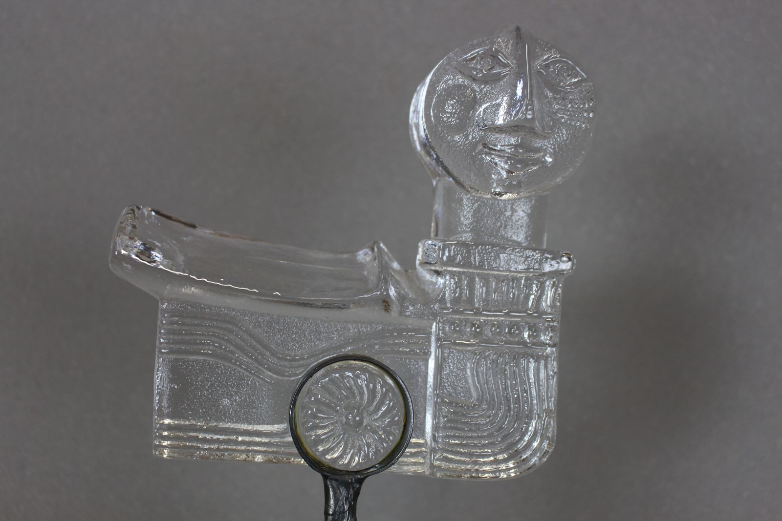 1960’s Boda Glass Sculpture By Bertil Vallien photo for sale