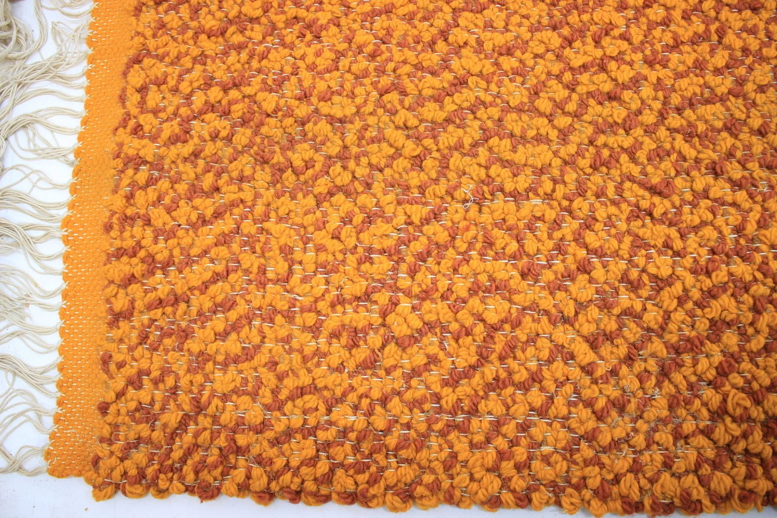 Big Mid Century Hand Woven Carpet / Rug By Valašské Meziříčí, 1960s photo vinterior