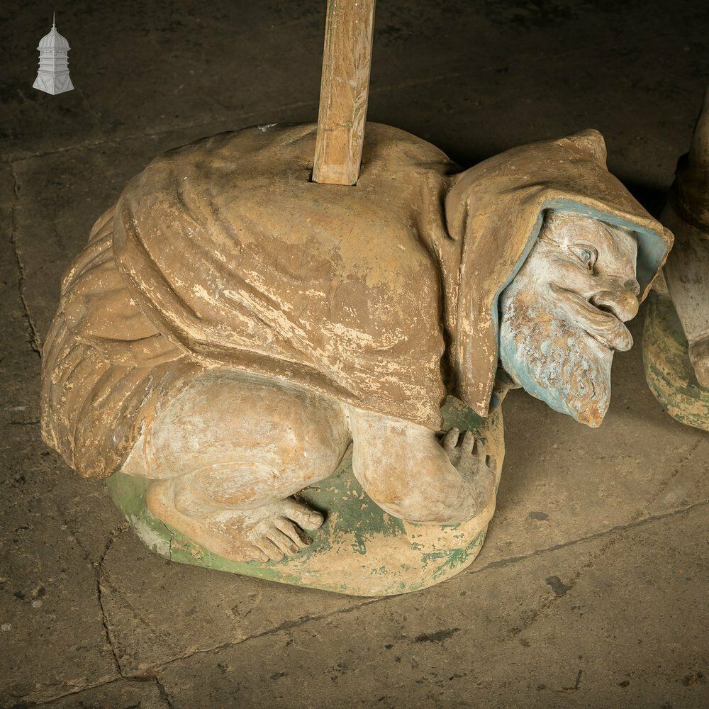 5400.0 Terracota German Gnomes, 19th C Garden Plinths photo