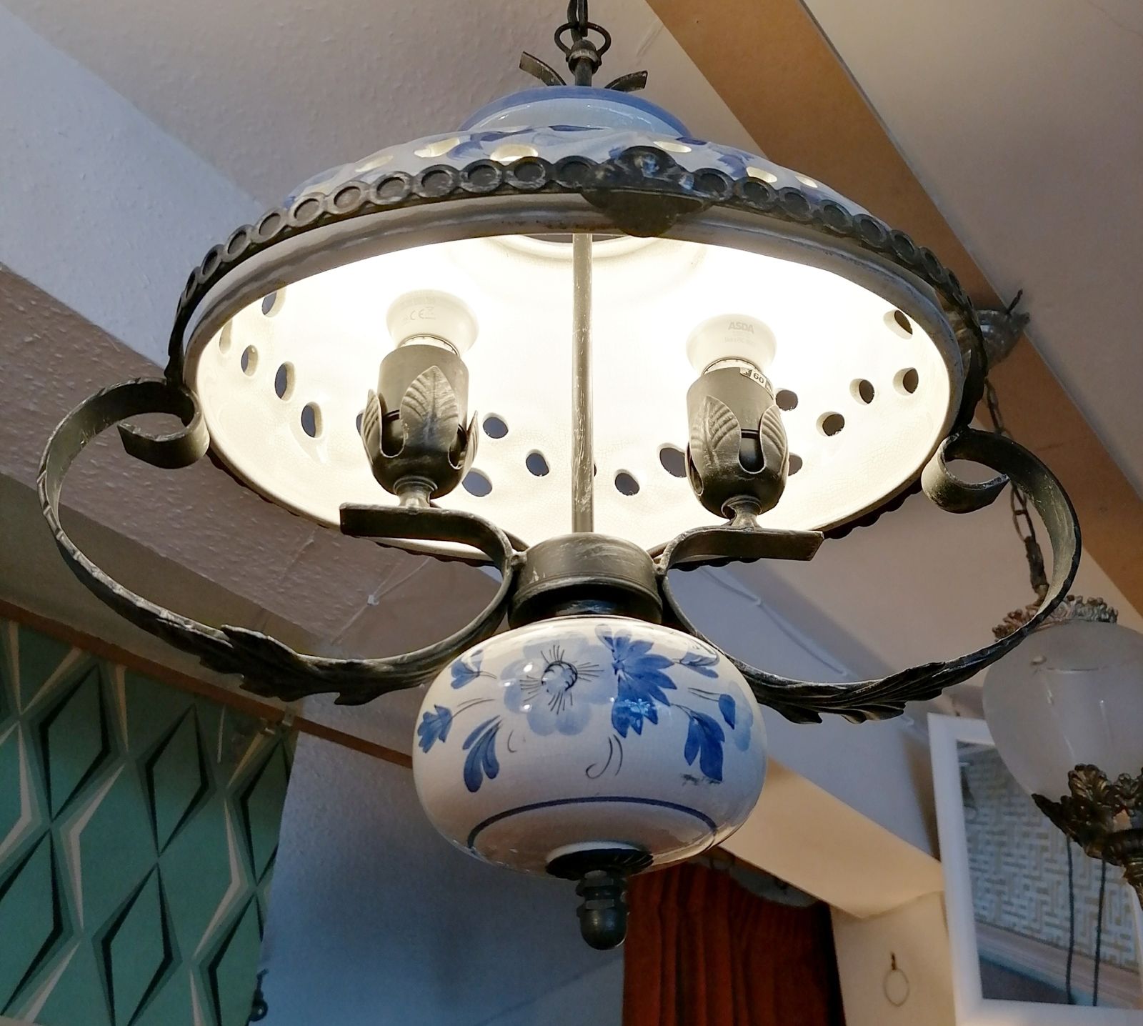 Vintage Pendant Light    Superb Dutch Design. Lovely!   £125 Ref 5190 photo furniture