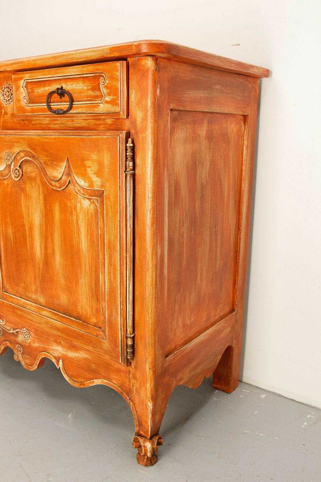 Antique Sideboard Dresser French Louis XV Carved Walnut Buffet, 19th Century photo buy