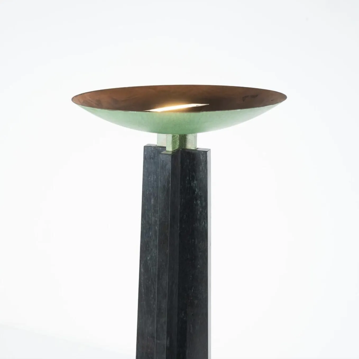 Marble Floor Lamp “Wagneriana” By Lella And Massimo Vignelli photo vintage