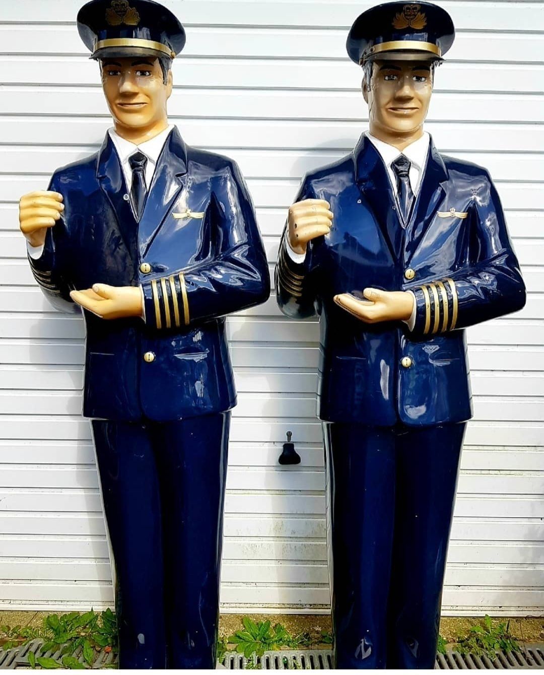 Two Vintage Pilots. Quirky And Fun