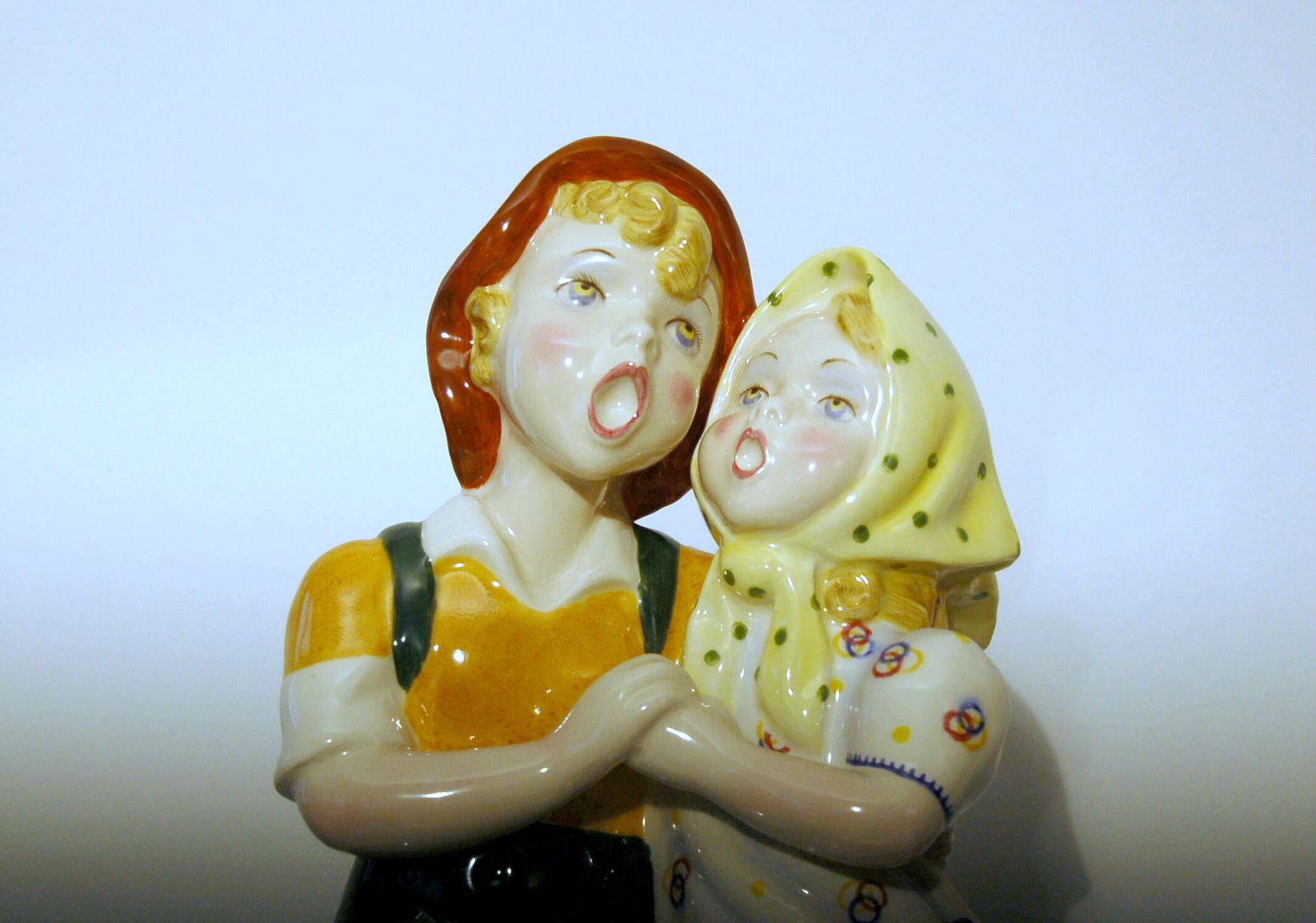 Artistic Ceramic C.I.A. Manna Torino   Mod. " Allegro Ritorno " Italy 1940 photo furniture