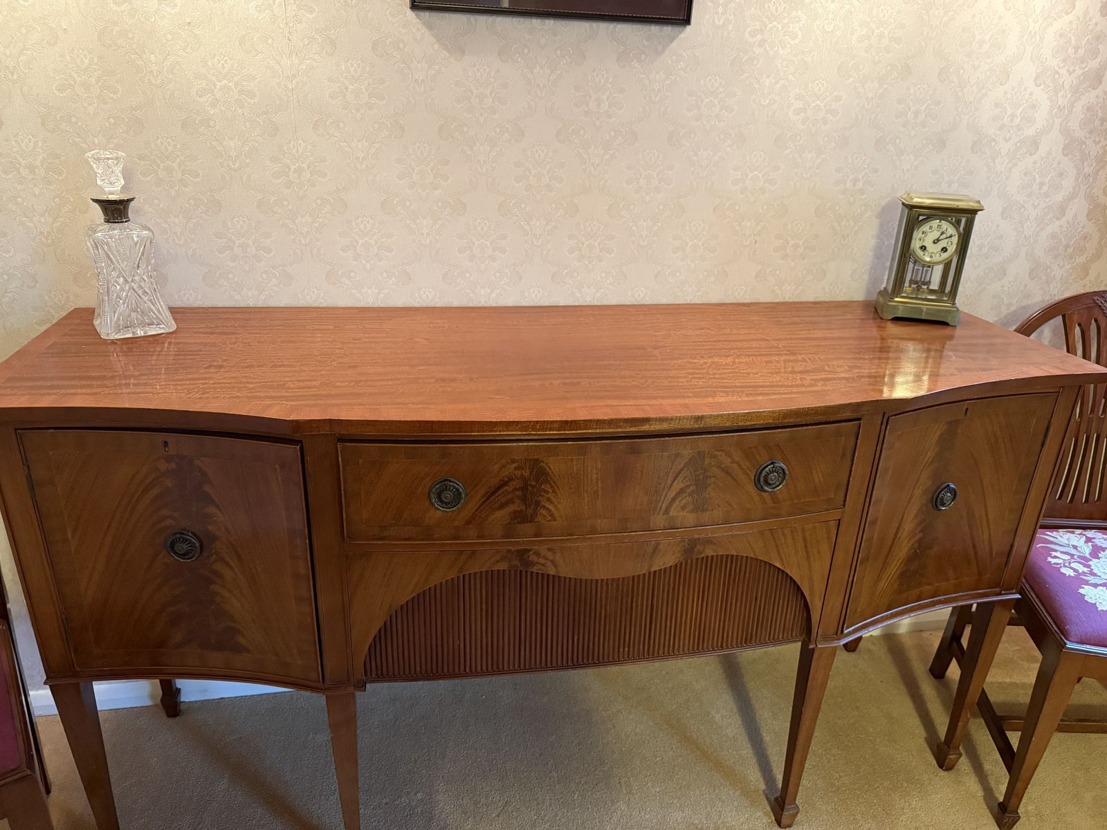 Beithcraft Side Board, Mahogany, 2 Drawers And 2 Cupboards