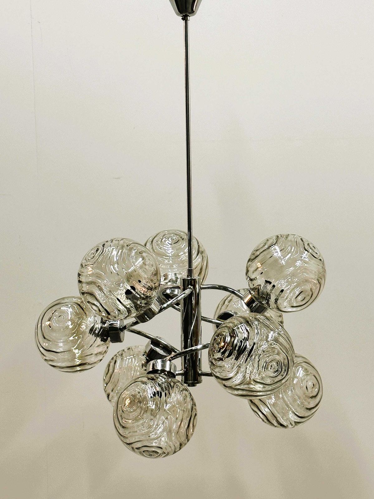 German Space Age Orbital Chandelier By Fischer Leuchten, 1970s. Germany photo furniture