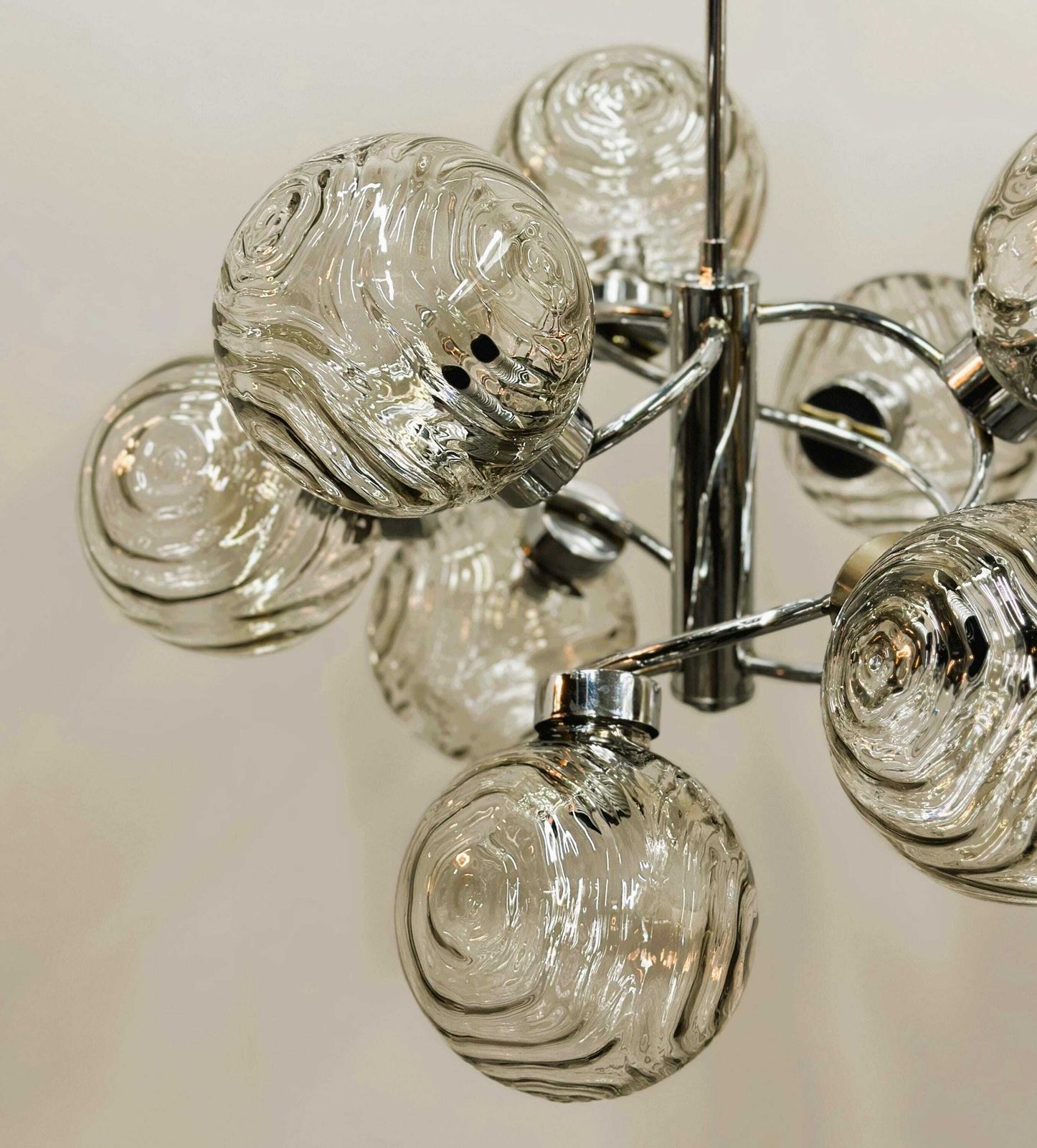 German Space Age Orbital Chandelier By Fischer Leuchten, 1970s. Germany photo vinterior
