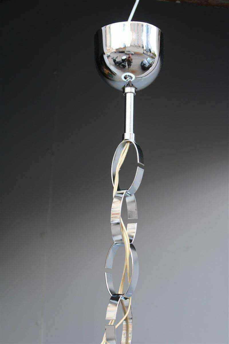 Lighting Carlo Nason For Mazzega Chandelier Pop Art Pulegoso 1970 Chromed Metal photo