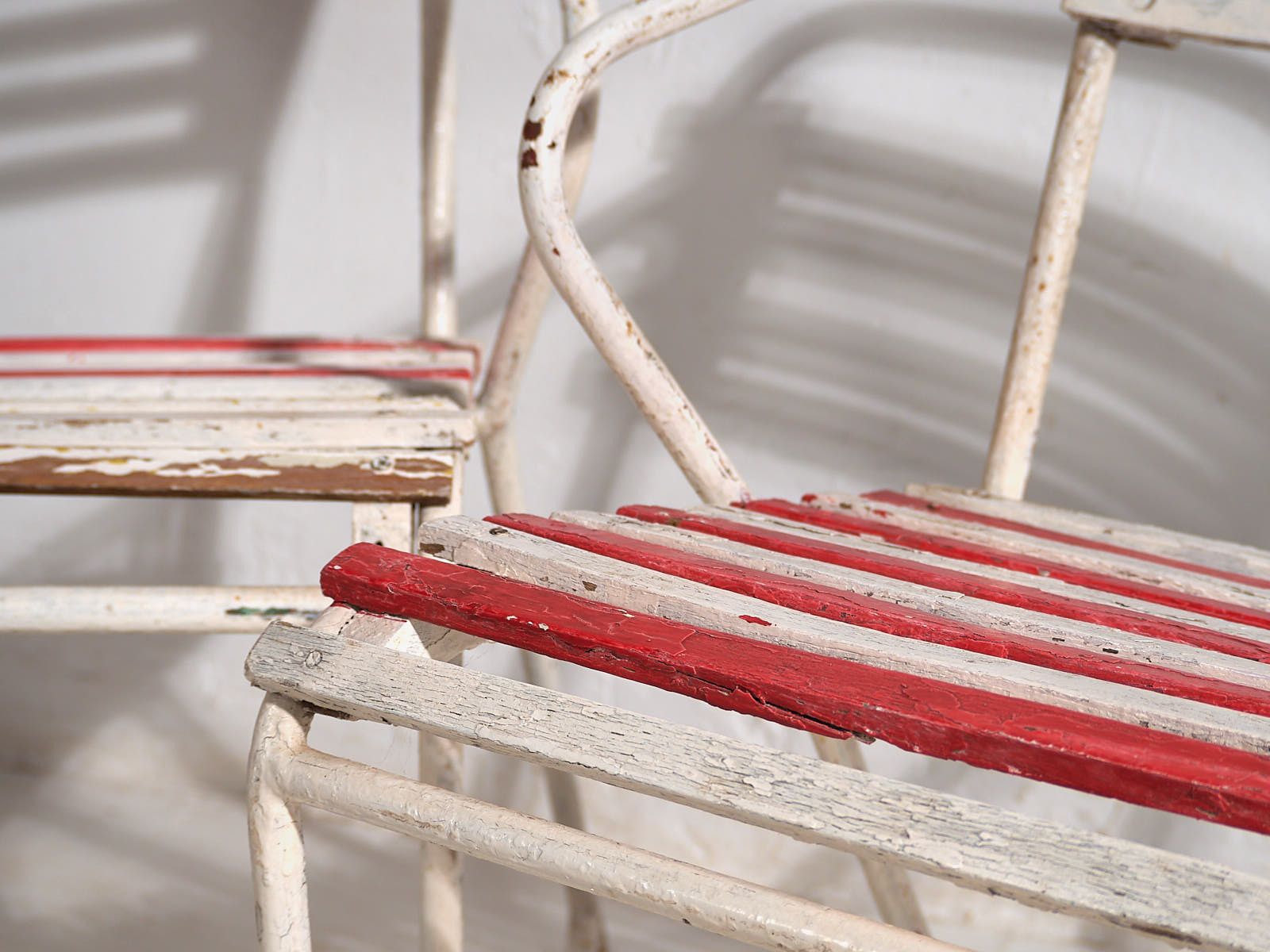 Antique Outdoor Chairs (C.1920). Set Of 2 Pieces photo Garden Furniture