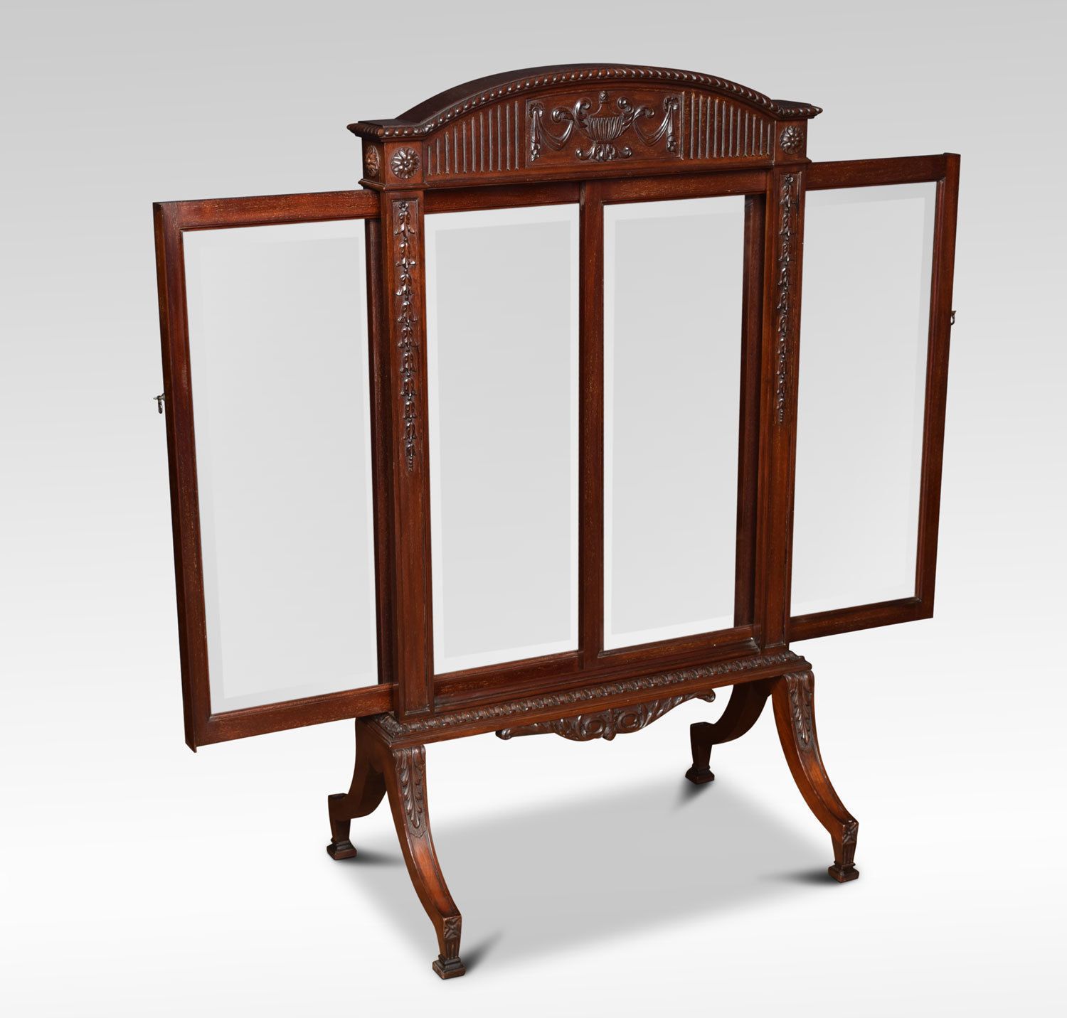 Adam Revival Mahogany Fire Screen photo vinterior