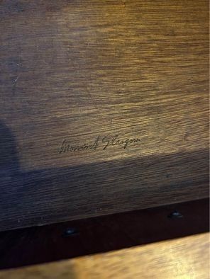 Morris Of Glasgow Curved Mid Century Desk photo buy