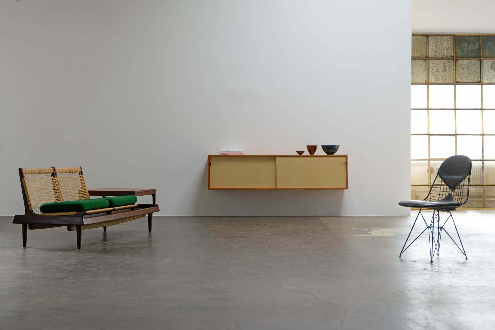 Mid Century Wall Hanging Sideboard By Florence Knoll, Knoll International, 1950s photo furniture