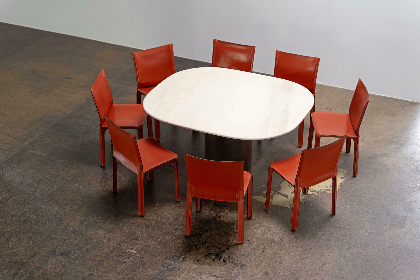 Leather And Marble Dining Table By Afra And Tobia Scarpa B&B Italia, 1974 photo furniture
