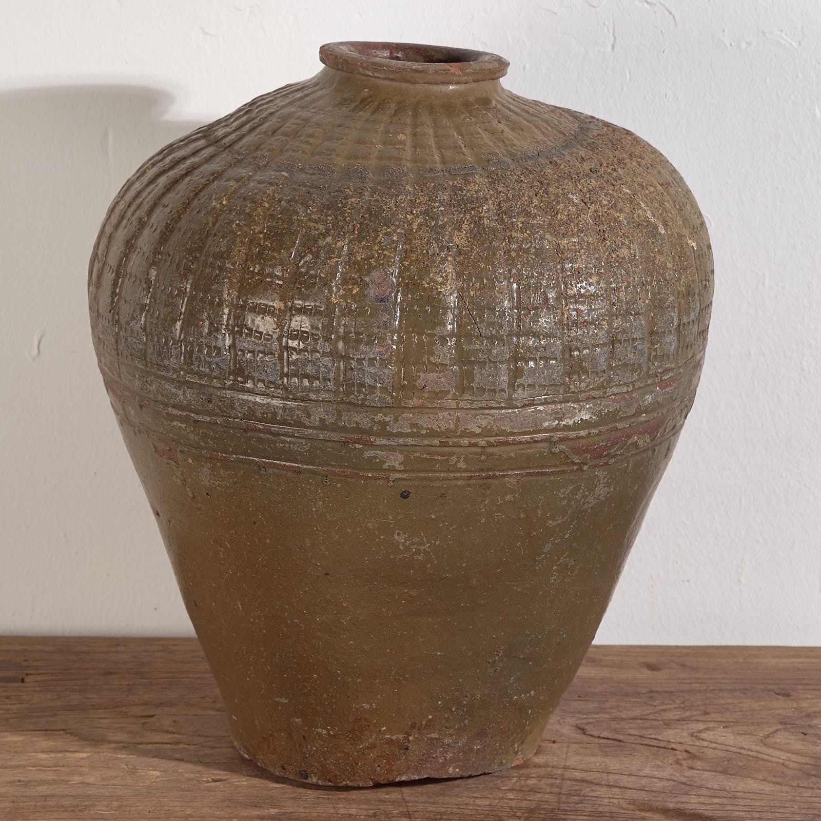 Antique Wabi Sabi Style Ceramic Vase (C.1900) #1 photo furniture