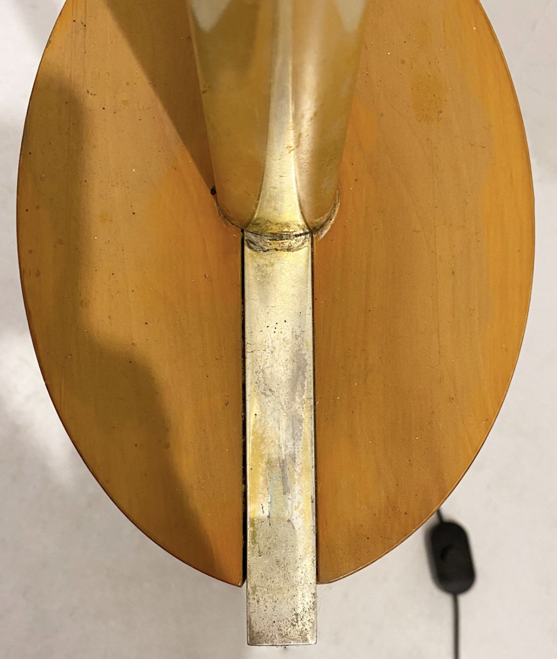 Fontana Arte Floor Lamp By Nathalie Grenon In Glass And Wood, Italy, 1990 photo furniture