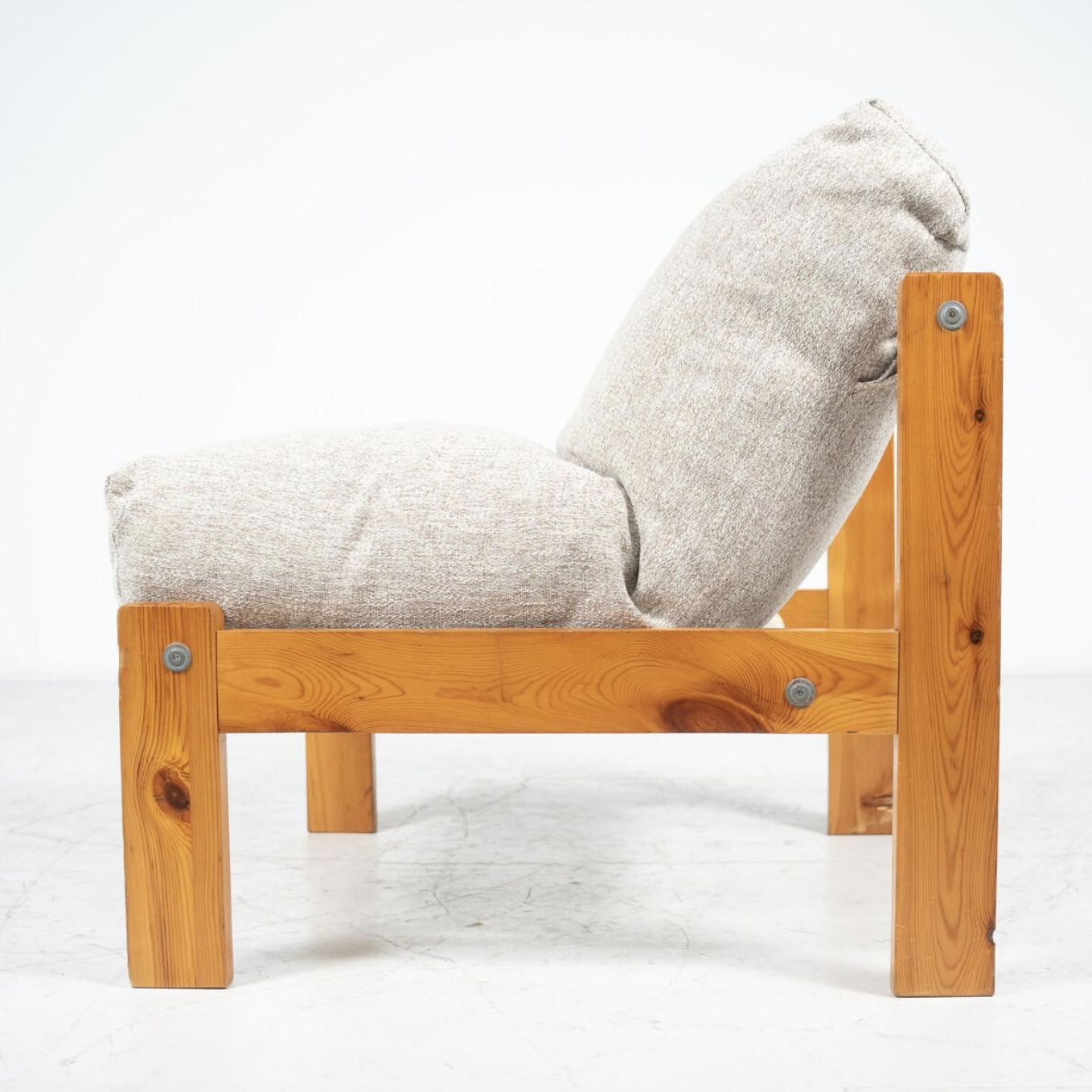 Mid Century Modern Chairs, Italy, 1960s – Pine Wood, New Upholstery photo furniture