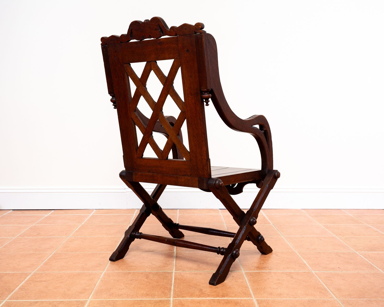 Furniture Glastonbury Chair 1830 Throne Chair Gothic Revival Hall Statement Chair Richard Bridgens Oak Baronial 19th Century V.Ictorian Armchair Ecclesiastical photo