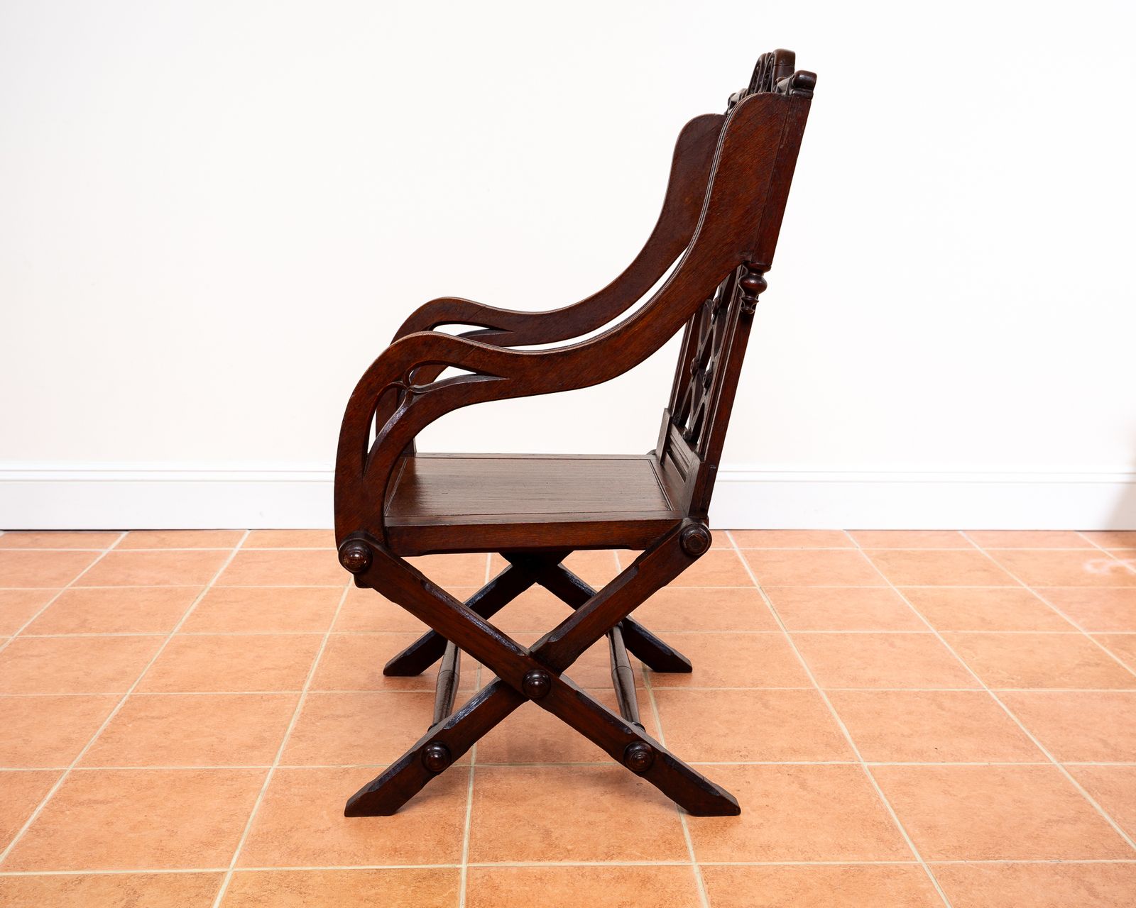 Glastonbury Chair 1830 Throne Chair Gothic Revival Hall Statement Chair Richard Bridgens Oak Baronial 19th Century V.Ictorian Armchair Ecclesiastical photo vintage