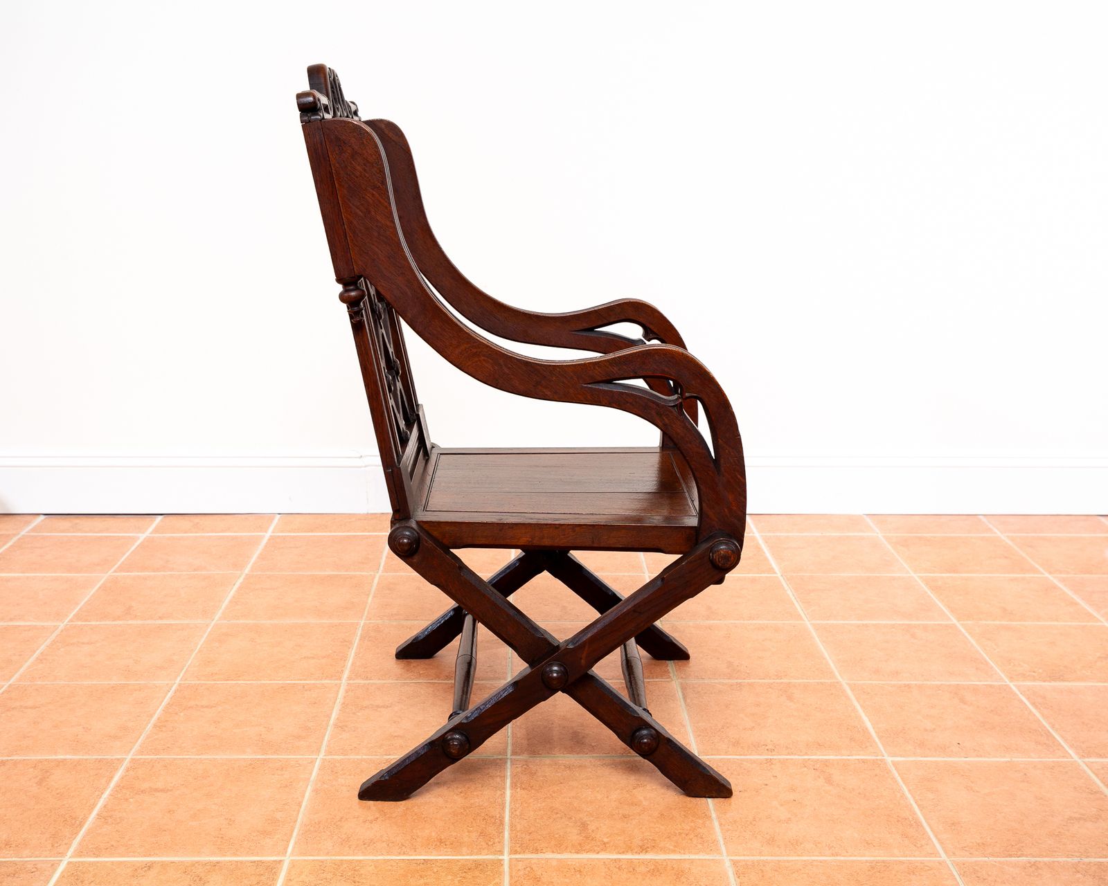 photo for sale Glastonbury Chair 1830 Throne Chair Gothic Revival Hall Statement Chair Richard Bridgens Oak Baronial 19th Century V.Ictorian Armchair Ecclesiastical