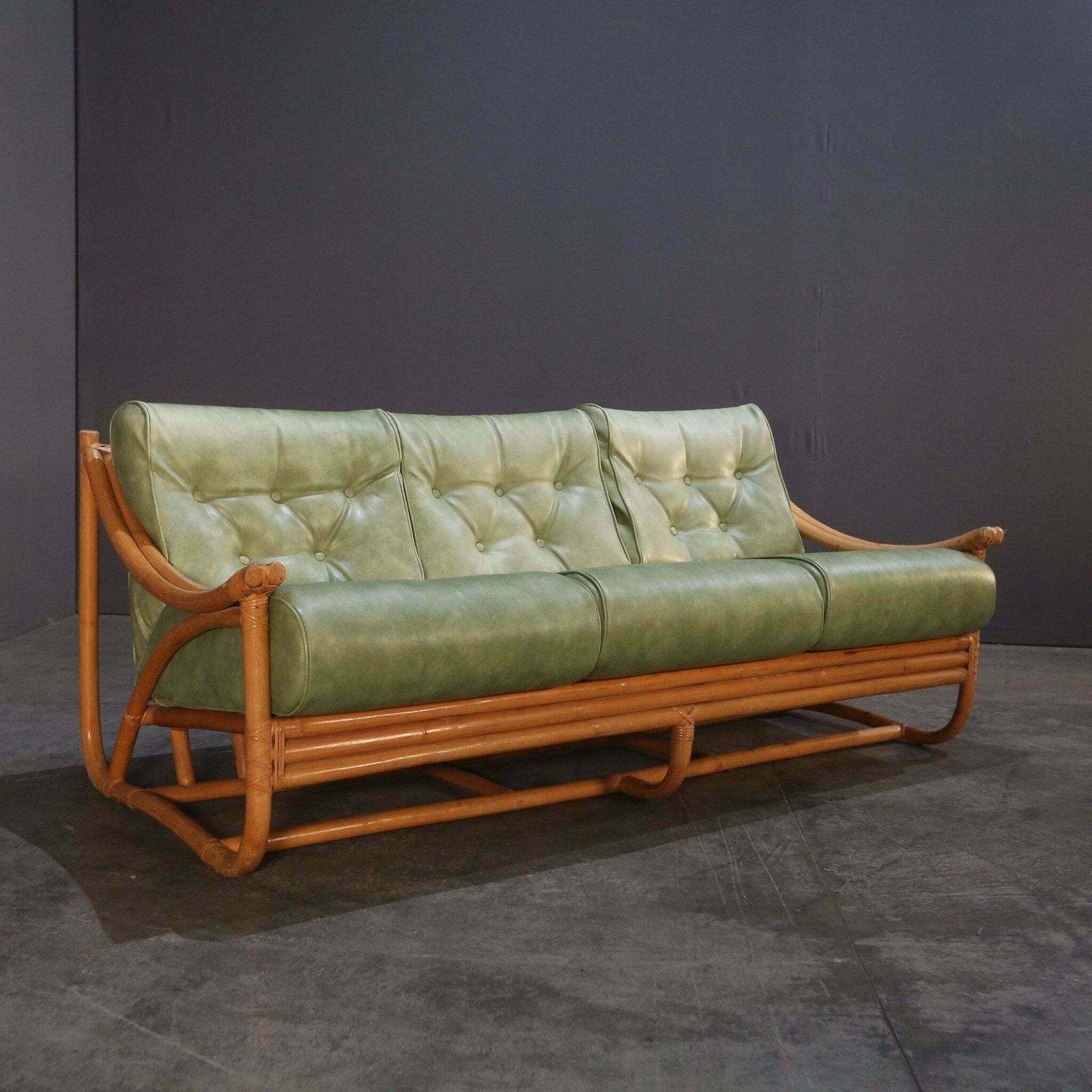 Mid Century Bamboo Sofa By Angraves Of Leicester photo vinterior