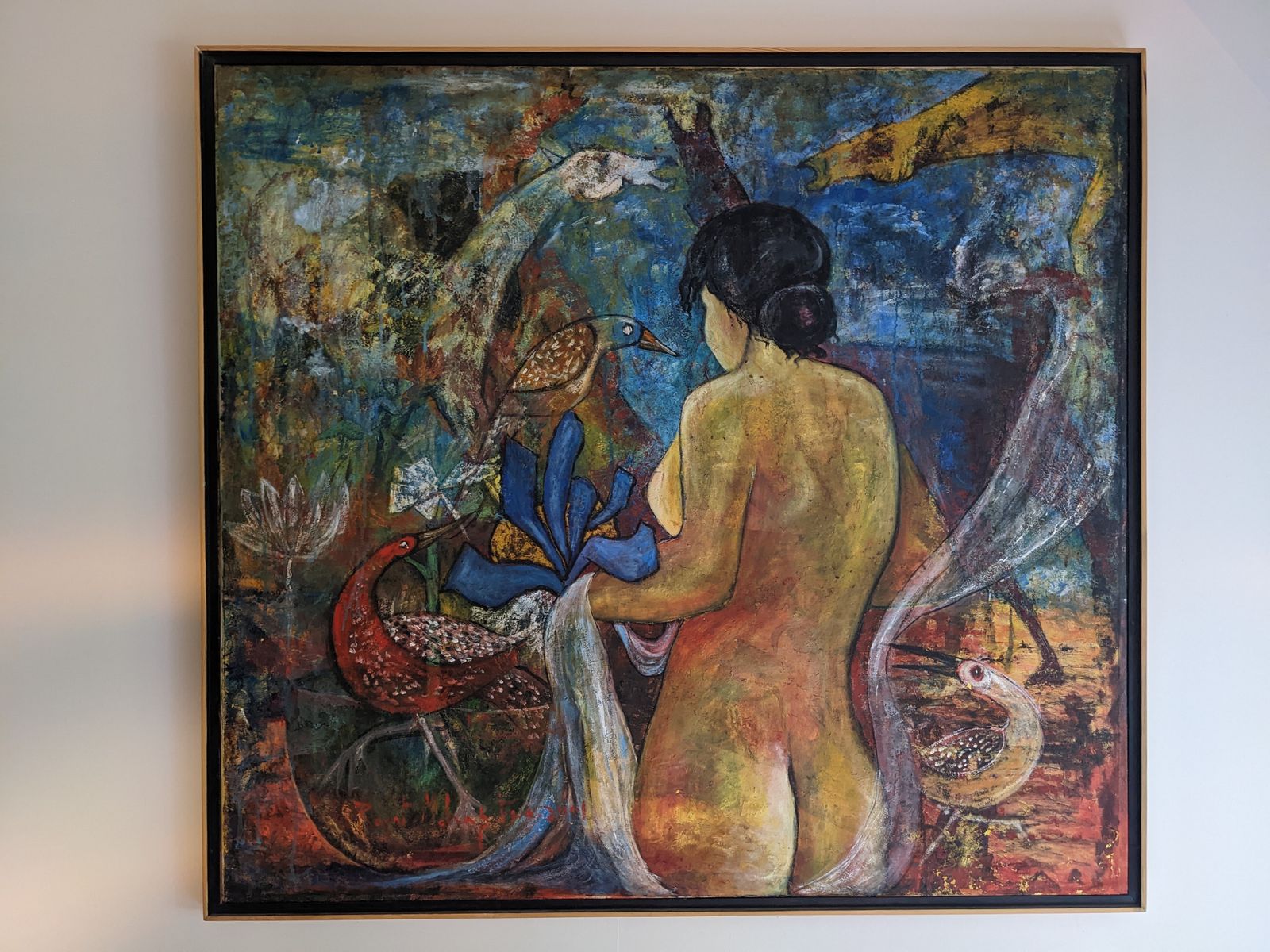 Large Original Woman Female Figure Painting On Canvas * Framed Ready To Hang photo 700.0
