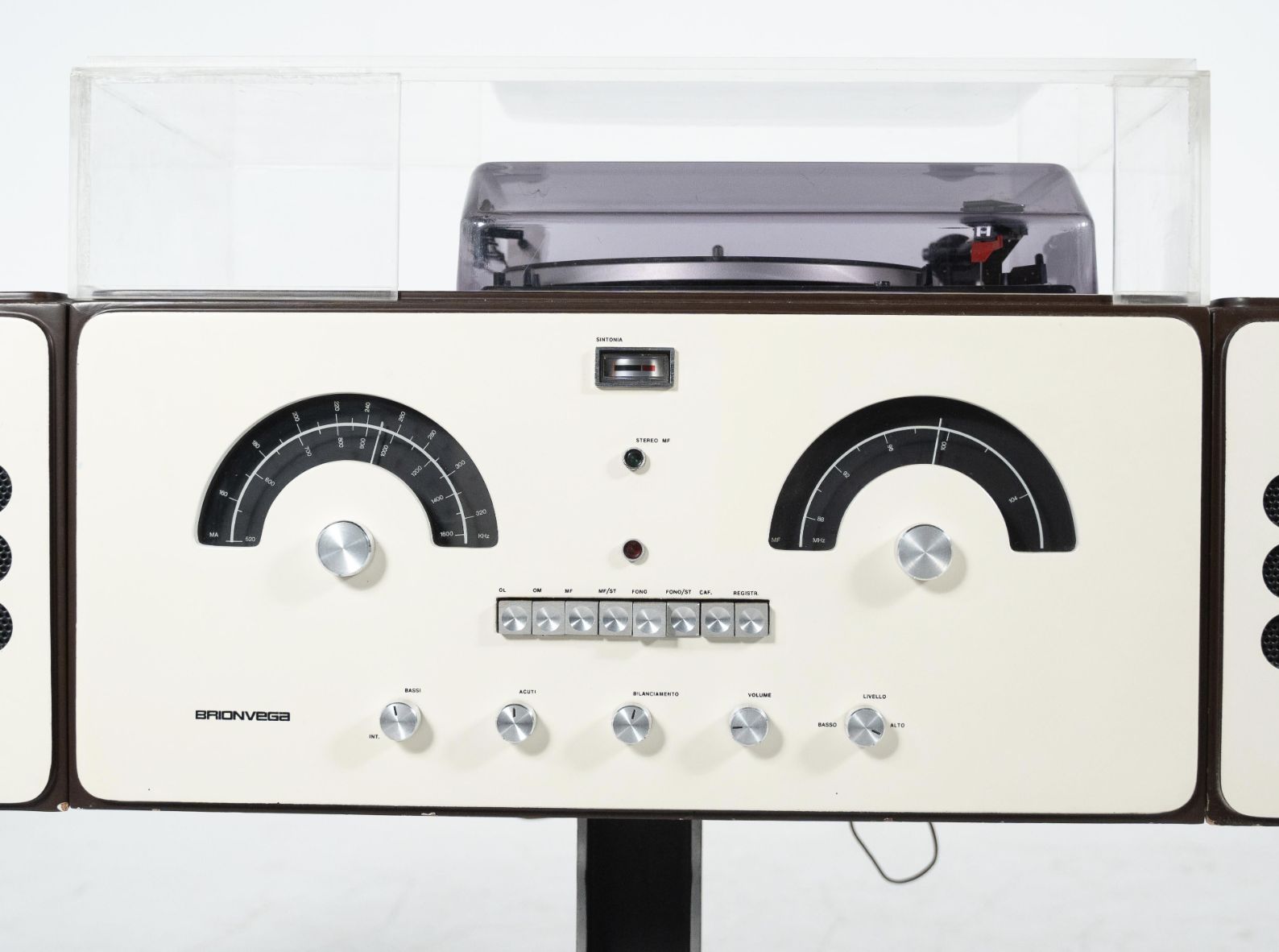 photo furniture White Record Player Brionvega By Achille & Pier Giacomo Castiglioni, 1960s
