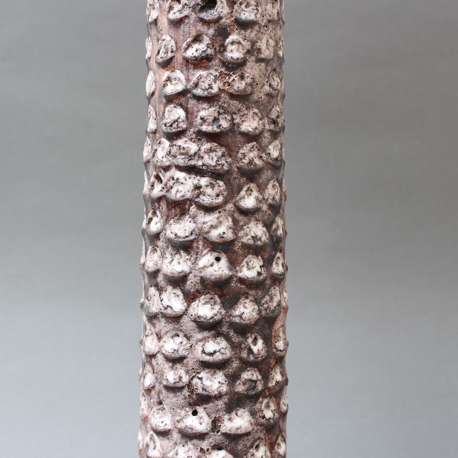 Decorative Elongated Ceramic Flower Vase By Jacques Pouchain (Circa 1950s) photo vintage