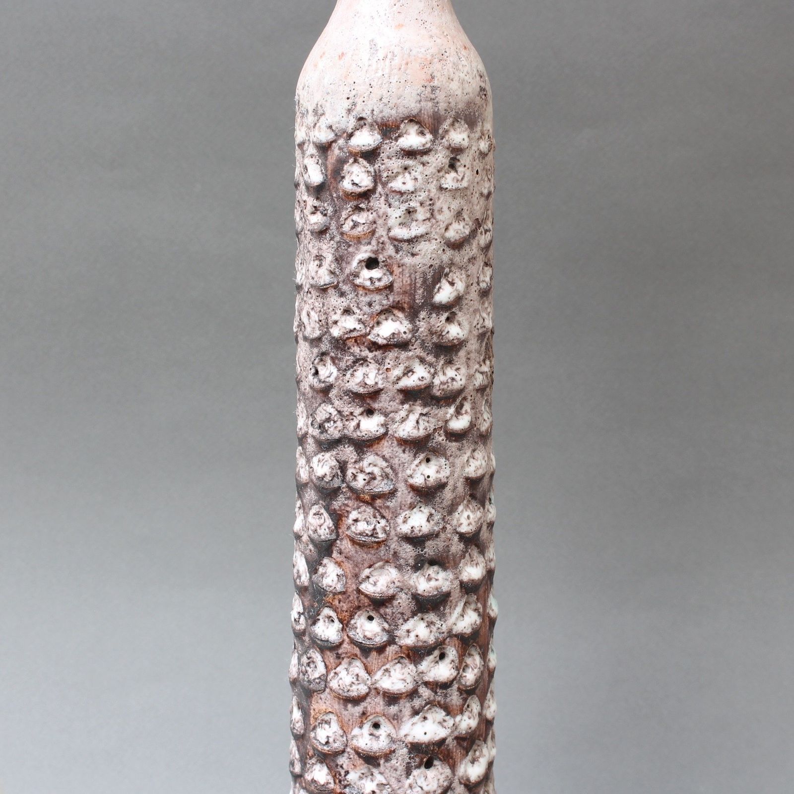 Home Decor Decorative Elongated Ceramic Flower Vase By Jacques Pouchain (Circa 1950s) photo