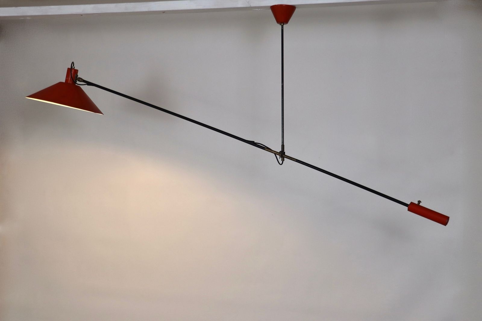 photo furniture Jjm Hoogervorst Anvia Counter Balance Ceiling Lamp Holland 1957