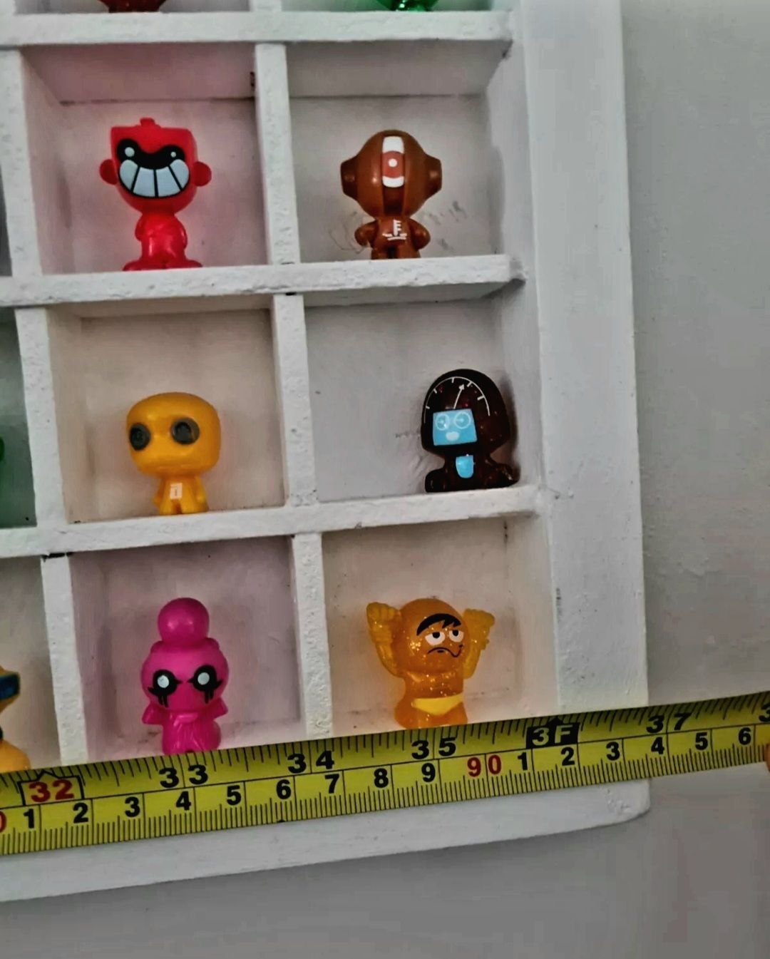 Bespoke Handcrafted Display Board And 324 Gogo Crazy Bones Figures photo for sale
