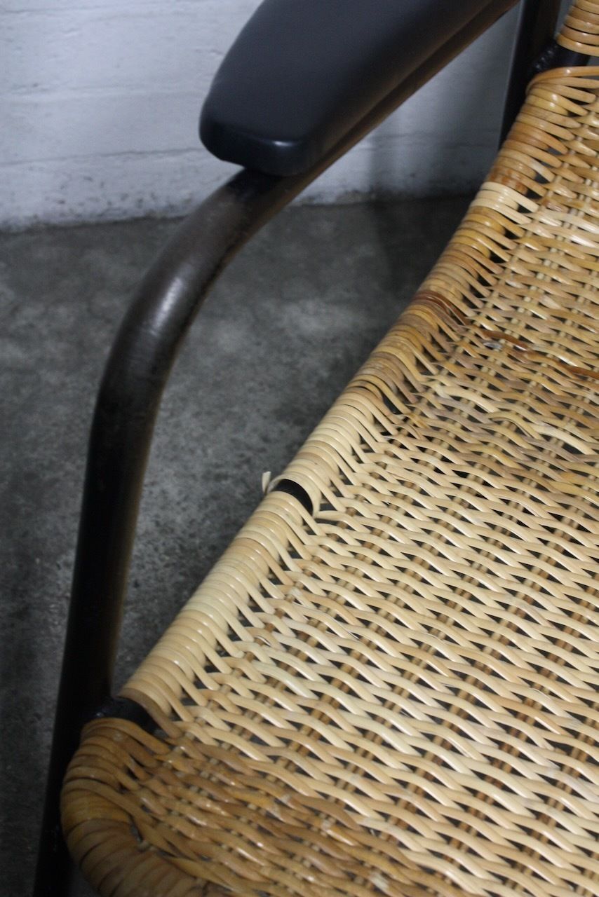 1960s Cane Lounger And Foot Stool By Alf Svensson For Ljungs Industrier Ab photo for sale