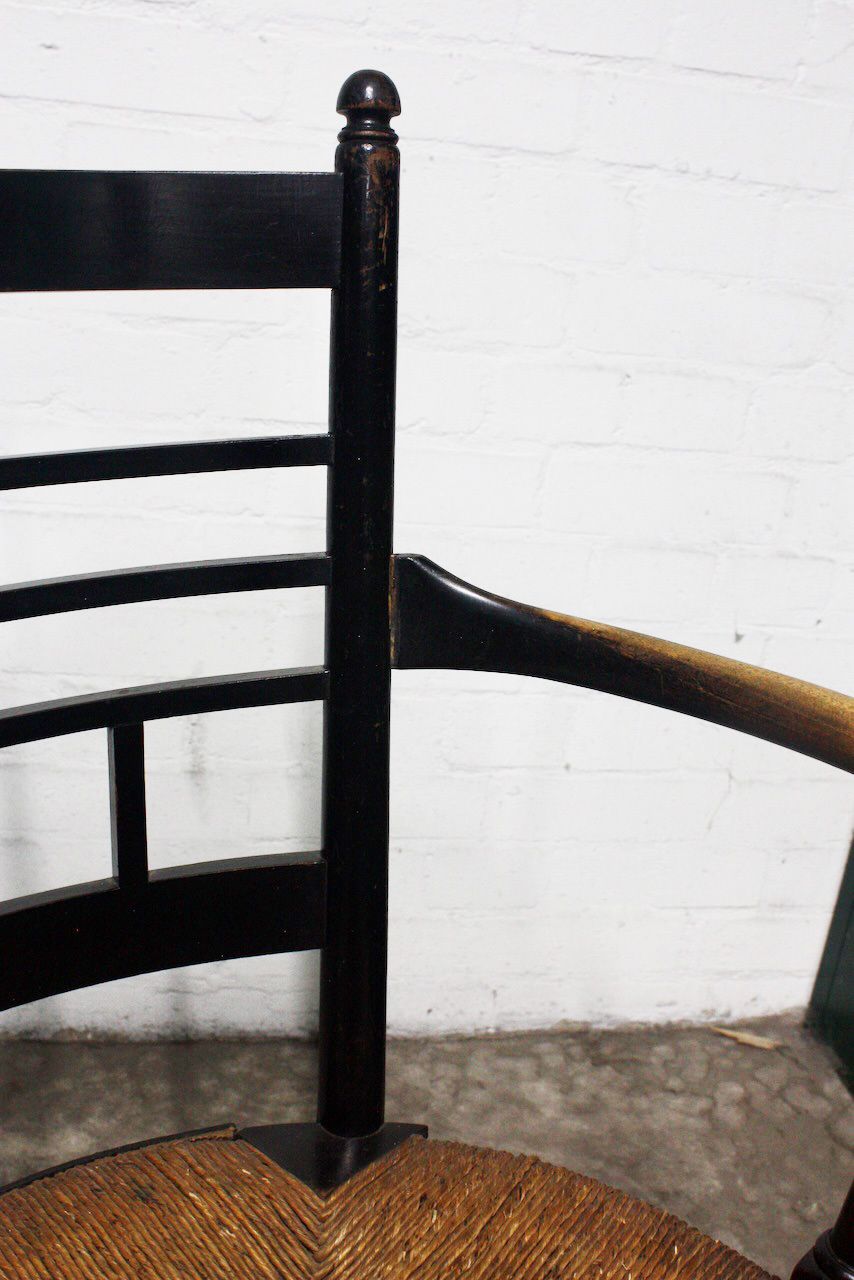 An Ebonised Ash Sussex Chair By Morris & Co photo for sale