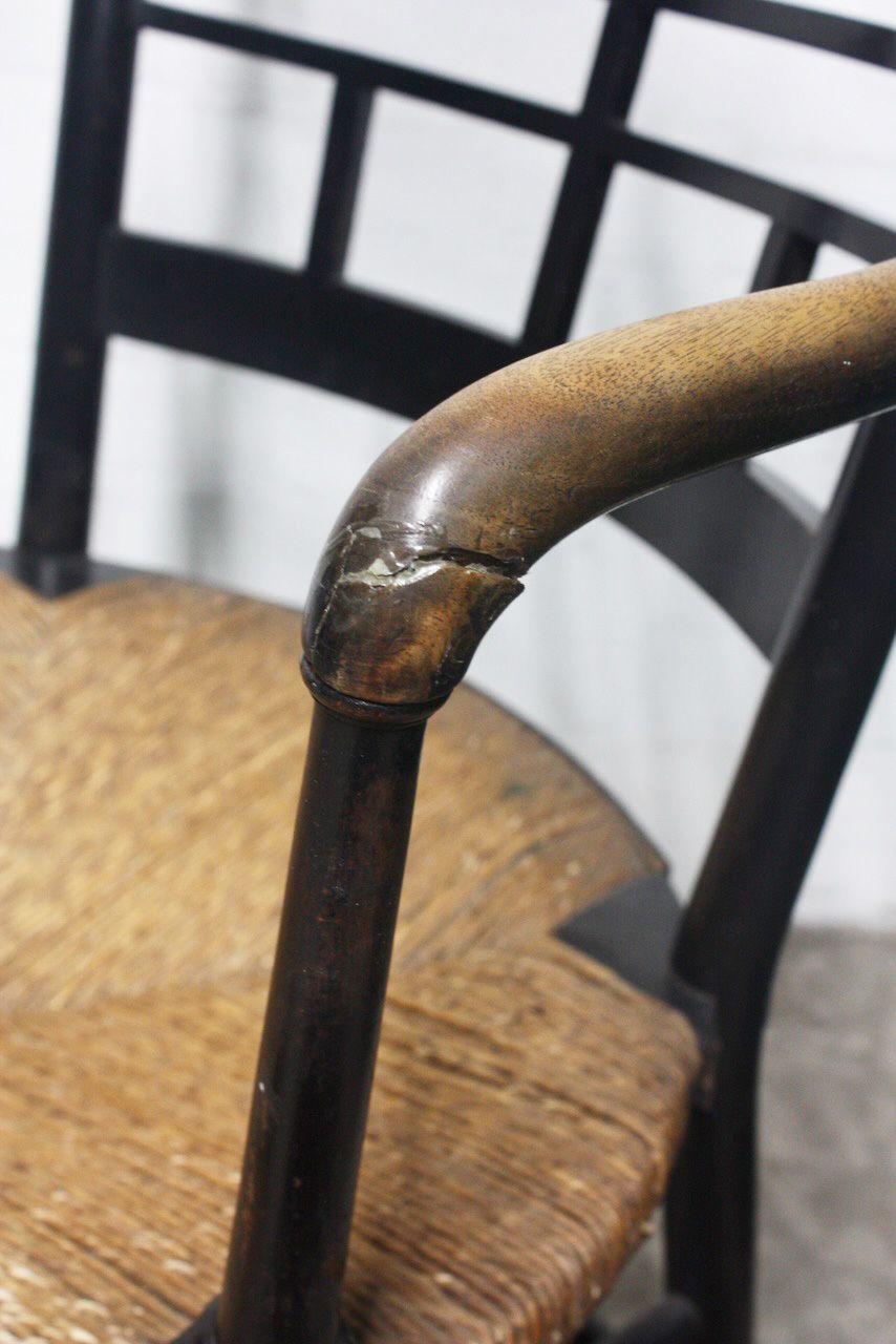 An Ebonised Ash Sussex Chair By Morris & Co photo vinterior