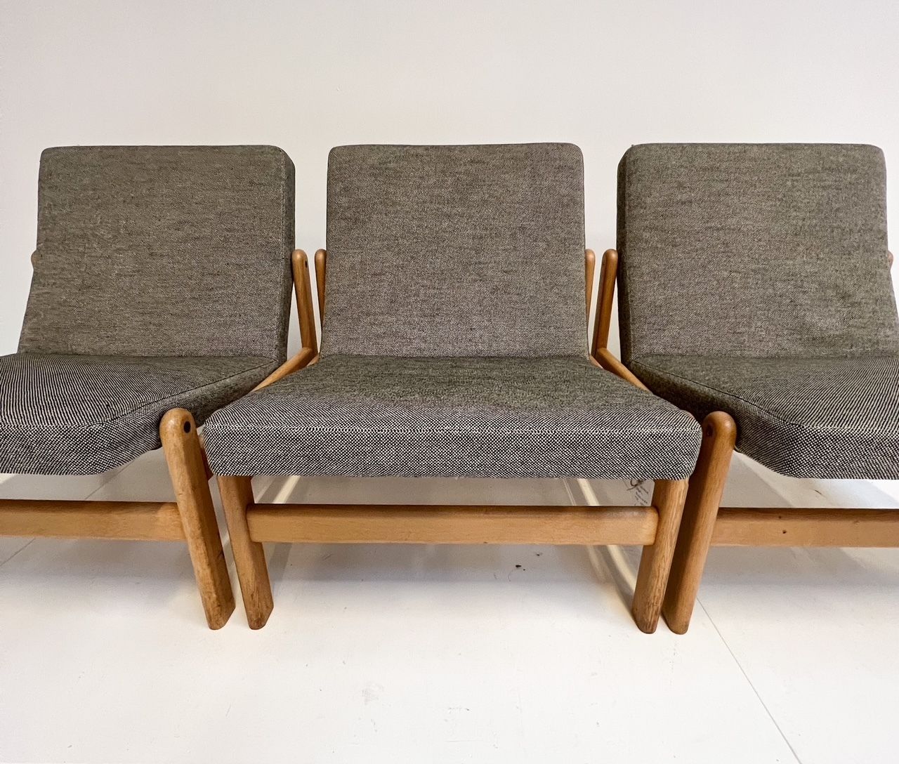 Set Of 3 Lounge Chairs/ Sofa Van Jørgen Baekmark Voor Fdb