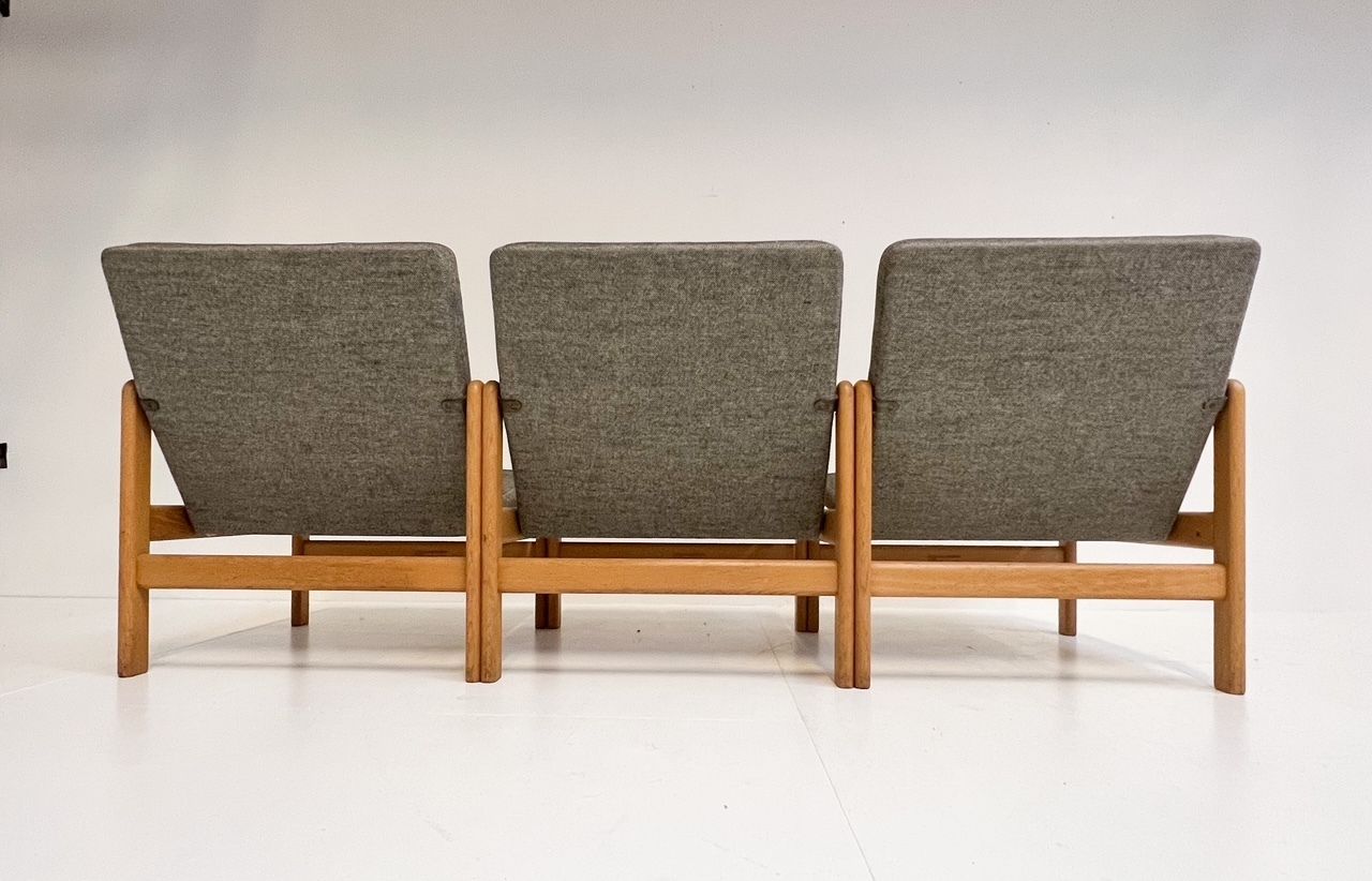 Set Of 3 Lounge Chairs/ Sofa Van Jørgen Baekmark Voor Fdb photo for sale