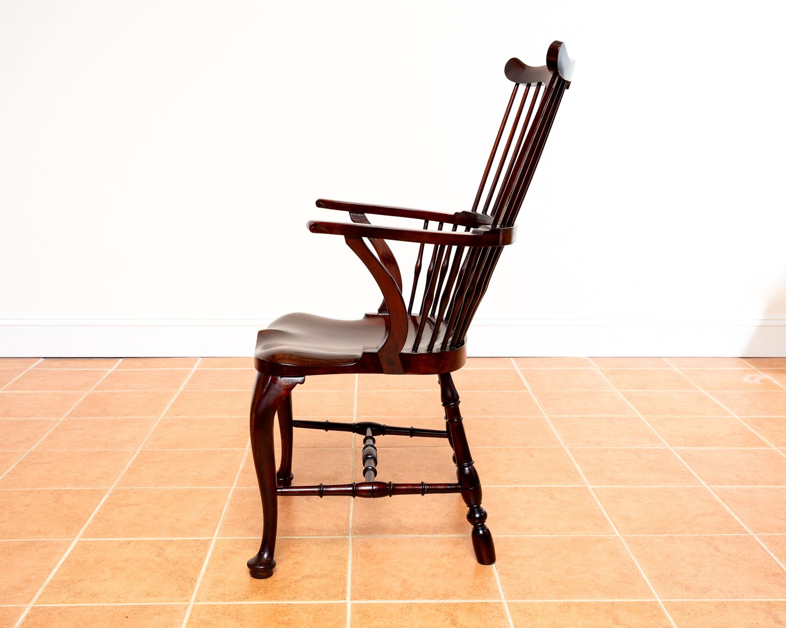 Fine Thames Valley Windsor Chair Mahogany 18th Century Fine Antiques Windsor Armchair Country House Antiques Stamped Windsor Chair 1790 1810 photo vintage