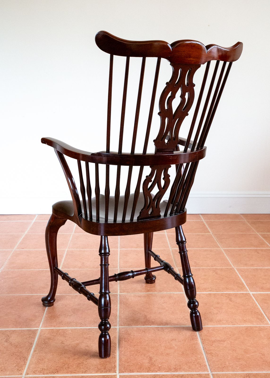 photo vinterior Fine Thames Valley Windsor Chair Mahogany 18th Century Fine Antiques Windsor Armchair Country House Antiques Stamped Windsor Chair 1790 1810